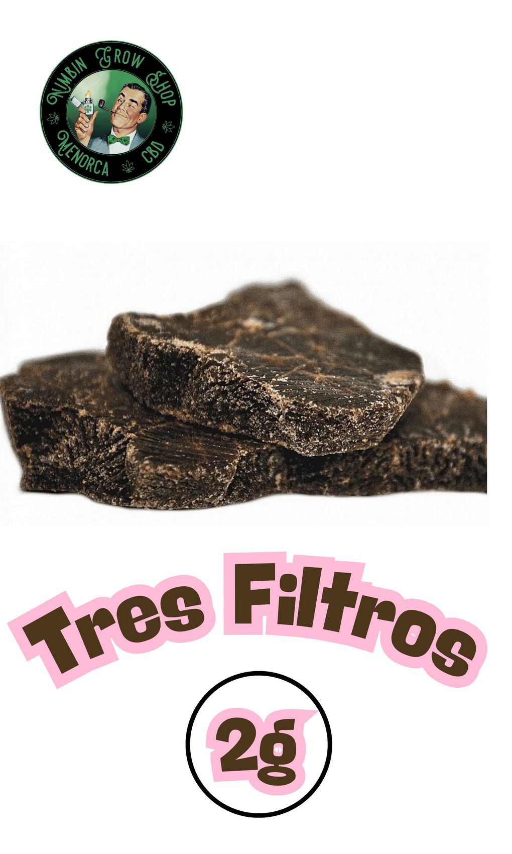 Hash de CBD Tres Filtros 2g