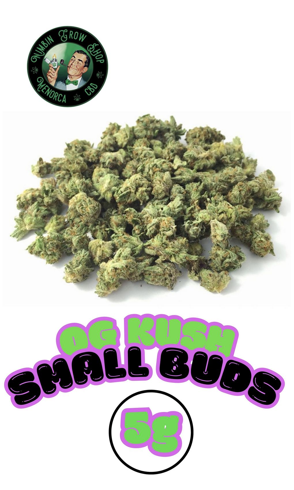 Flores de CBD OG Kush Small Buds Indoor 5g